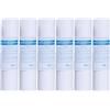 HUINING 1 micron filtro acqua precipitata, 6 pacchetti, 6,3 x 25,4 cm, utilizzato de filtre à eau de sédiment pour l'osmose inverse(PP-6 pezzi)