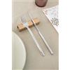 POGGìNO Set poggiaposate rettangolare da tavolo acciaio INOX, porta 2 posate inossidabile, Design Elegante, Idea Regalo per Mise En Place di lusso per ristorante forchetta e coltello (Oro, 4)