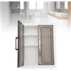 TYCIONG Pensile con Ganci, Mobiletto da Bagno Multifunzionale Montato a Parete 15x12x5 Pollici, Organizer per Trucco da Parete per il Bagno, Trucco, Profumo, Organizer per Cosmetici,