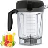 Ysislybin Contenitore per Frullare, Tazza per Spremiagrumi da 64 oz con Coperchio Blocco Lama in Acciaio Inox e Lama per Vitamix 750 5300 5200 7500 6300 Vm0102 Vm0103 Vm0197 E310 serie G/Classic C/Explorian
