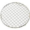 ARMYJY Rete per barbecue rotonda in acciaio da 13 cm-35 cm, con piede per barbecue, griglia di raffreddamento, supporto per barbecue da campeggio all'aperto (35 cm)