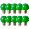 HUAMu 10XLampadina LED colorata E27,g60， colore LED 3W Edison Cap Nut LED, lampada a risparmio energetico a colori misti, 200LM, AC220V-240V, festività, feste, Natale