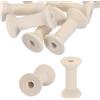 PATIKIL 10pz Bobine Vuote in Legno 1,6 x 0,9 Bobina Filo Colore Legno | per Cucire, Bobine Tessitura Filo Naturale, Legno Non Finito, per Artigianato Ricamo