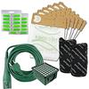 BIERRE STORE SACCHETTI FOLLETTO VK 131 VK 130 MICROFIBRA 12PZ + 20 PROFUMI + FILTRI CAVO 10M COMPATIBILI