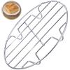 Amazleer Griglia rotonda per cottura a vapore, 18 cm, in acciaio inox, per pentola a pressione, friggitrice ad aria, cottura in pentola, raffreddamento, cottura a vapore, cottura al vapore, cottura al