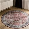 benuta Basic Tappeto Salotto George - Multicolore 120 cm Rotondo - Lavabile - Fibra sintetica - Stile: Vintage - Per camere da letto, sale da pranzo, soggiorni - facile da pulire