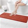 MIULEE Tappeto in Microfibra 4 CM Lungo 1 Pezzo Caramello 45x120 cm | Anti-scivolo Assorbimento dell'acqua Morbido Tappetino da Bagno per Porte d'ingresso Corridoio Doccia Soggiorno