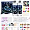 UBBOY Resina Epossidica Trasparente 600ml,Kit Resina Epossidica Completo | Compreso Stampi per Resina Epossidica,Pigmenti Coloranti, Starter Kit per Creare dei Portachiavi,per la Creazione di Gioielli
