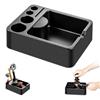 duozoanz Knock Box Caffè, Contenitore per Fondi di Caffè con Rivestimento Silicone, Box per Fondi di Caffè per Tamper e Accessori, Espresso Coffee Knock Box, Nero 20x15x6 cm