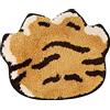 STOBAZA Tappeto per Pavimento Casa a Forma di Zampa di Tigre Arancione in Poliestere Finitura Flocking, Antiscivolo e Facile da Pulire, Decorazione Vivace per Soggiorno