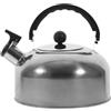Housoutil Bollitore Inox 3l in Acciaio Inox per Gas e Induzione | 1 Pezzo, Finitura Argento, Manico Comodo, Adatto per Tè e Riscaldamento Quotidiano Stile Casuale