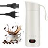 PORFOYO Piccolo bollitore portatile, 400 ml, mini tazza elettrica portatile, 300 W, mini bollitore per riscaldamento, acqua potabile, caffè, latte (220 V)