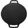 Biitfuu Padella Rotonda Coreana, Padella per Barbecue in Stile Coreano, Lega di Alluminio, Cottura Veloce e Uniforme di Salsicce a Casa (36 cm)