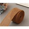 LUMoony MoonyLI Rotolo di nastro di juta Accessori per abbigliamento artigianale per cucito fai-da-te Cinturino per nastro artigianale 10 iarde, nastro di tela da 5 cm