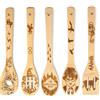 DaceStar Magic Harry cucchiai di legno regali per cucinare - Set accessori utensili da cucina incisi freschi, arredamento, perfetti per la festa della mamma Wedding Baking
