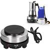 EIMSOAH Piccola piastra elettrica, 500 W, mini stufa elettrica a temperatura controllata, mini stufa portatile, fornello elettrico, per casa e ristorante