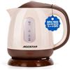Aigostar Bollitore Elettrico Piccolo, Filtro Anticalcare, Marrone | 1 Litro, 1100W, Senza BPA, Mini Electric Kettle da Viaggio Portatile, Bollitura Rapida, Spegnimento Auto, Facile da Pulire