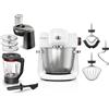 Bosch MUMS6EW22 Impastatrice, Potente, 1600 W, Ciotola XXL da 5.5L, Bianco | Impastatrice Planetaria Smart, Ciotola XXL per 3,5 kg in Acciaio Inox, Frusta e Ganci, Dischi, Frullatore, Made in Europe