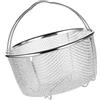 Tnfeeon Cestello per Cottura a Vapore in Acciaio Inossidabile, Griglia per Cottura a Vapore in Rete Resistente con Manico per Cucinare Frutta e Verdura in Pentole a Pressione (20 cm)