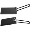 Beufee Mini bistecchiera per barbecue da campeggio, bistecchiera portatile con manico staccabile e custodia, piastra antiaderente per barbecue da campeggio per esterni