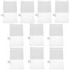 HEMOTON Sacchetti Deumidificatori Appesi 10 Pezzi Plastica Bianca | Armadi e Cucine, Monitoraggio dell'Umidità, Design Sospeso Riutilizzabile, Assorbimento Efficiente