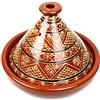Generisch Tajine, pentola originale in Marocco, per 4 - 5 persone, fatta a mano in Marrakech smaltata, Tagine Tajin, pentola, da giardino, casseruola, tajine marocchina, 30 cm, realizzata a mano in Marocco