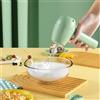 PETSTIBLE 1 frusta elettrica per uova, frusta elettrica ricaricabile con supporto verticale, frusta manuale per cuocere uova crema alimentare (verde chiaro)