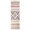 Sumshy Bellissimo tappeto etnico nordico in cotone e lino - 【 60 x 130 cm 】 Boemia Tappeto quadrato a righe con nappa elegante per soggiorno camera corridoio per bambini ingresso corridoio lungo -
