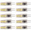 aqxreight Bulb LED G4 10pcs 2W 360 Gradi Luce per l'uso Domestico e dell'ufficio (Luce calda)