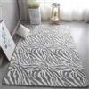 GGBOND Tappeto Luminoso che si Illumina al Buio con Zebre, Tappeti a Pelo Corto in Spugna Sandwich Morbidi e Confortevoli, 80x120cm