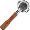 Tomedny Portafiltro senza fondo da 58 mm, filtro senza fondo per macchina da caffè portafiltro per caffè in lega di alluminio a strato singolo per domestica (Stile 1)