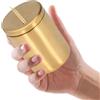 Cyrank Dispenser per stuzzicadenti, porta stuzzicadenti in acciaio inox ispessimento stuzzicadenti custodia organizer per case delle famiglie(Oro)