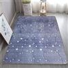 XMwike Tappeto luminoso che brilla al buio a forma di galassia blu per camera da letto dei bambini, antiscivolo, tappeti per soggiorno, 120x80cm