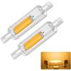 Hsientpe Lampadina R7S LED 78mm Dimmerabile, 20W LED R7S 78mm Equivalenti Alogena R7S 200W, Lampadine R7S LED 78mm Bianco Caldo 3000K 2000LM, Nessun Sfarfallio,Illuminazione Fascio 360°, 2 Pezzi