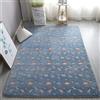 XMwike - Tappeto luminoso fosforescente, per bambini, antiscivolo, per camera da letto e salotto, motivo dinosauri su sfondo scuro, 120 x 80 cm