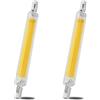 AEPOYU R7S LED 118mm Dimmerabile Lampadine, 20W Bianco Naturale 4000K, 2000lm, J118 COB LED Lineare Equivalente Alogena R7S 200W, Lampadine R7S LED 118mm Slim per Illuminazione Interna, set di 2