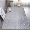 GGBOND Tappeto luminoso che si illumina al buio, grigio, luna, tappeti, spugna di peluche corta, sandwich, morbido, confortevole, 80 x 120 cm