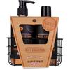 Accentra Set regalo per uomini MEN'S Collection in cestello metallico, con gel doccia da 300 ml, shampoo da 300 ml, fragranza: betulla e cedro - marrone