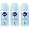 Nivea Deo Roll on 50ml. (Pack of 3) (Energy Fresh) by Nivea