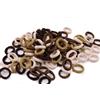 Mytoptrendz 100 mini elastici per capelli marroni per bambini, morbidi, senza metallo, elastici per coda di cavallo, per ragazze, senza cuciture, per bambine e donne, per capelli sottili (marrone