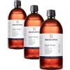 Naissance Olio di Neem Vergine (No. 235) - 870ml - Olio Vegetale Pure, Natural - per Pelle, Corpo, Capelli, Cicatrice, Persone, Cani, Piante (Confezione da 3)