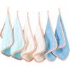 PHOGARY Panno Viso 6 Pezzi, Lavette Bagno 20x20 Panni Struccanti per Il Viso, Asciugamani Piccoli Face Towels in Microfibra - Lavabili e Delicati sulla Pelle (Blu) (Confezione da 5)
