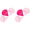 LAC FOR YOU Puff Cipria Triangolari - Set 3pz (2 Rosa Chiaro + 1 Rosa Scuro) | Powder Puff in Microfibra, Spugnetta Cipria e Fondotinta per Viso, Accessori Trucco Make Up (Confezione da 2)
