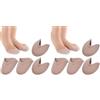 BIVBWQU 2 Paia Proteggi Dita Piedi, Copri Punta in Tessuto per Scarpe, Cuscinetti per Dita dei Piedi per Scarpe da Punta, Cuscinetti Morbidi per Donne e Ragazze per Ballerine a Punte (Confezione da 2)