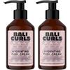 Bali Curls by Hank Ge Bali Curls Hydrating Curl Cream - Crema idratante per ricci al burro di karité, olio di cocco e ylang-ylang - Crema per ricci lisci e definiti - Trattamento vegano naturali - 150ml (Confezione da 2)