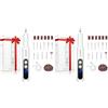 XunmotorYao Fresa per Unghie Professionale Intelligente Led Portatile Manicure e Pedicure Elettrico Unghie Portatile Fresa Trapano Chiodo per Casa e Salone Set,Bianco (Confezione da 2)