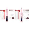 XunmotorYao Fresa per Unghie Professionale Intelligente Led Portatile Manicure e Pedicure Elettrico Unghie Portatile Fresa Trapano Chiodo per Casa e Salone Set,Rosa (Confezione da 2)