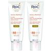 Roc Soleil Protect - Fluido Viso Uniformante Colorato Anti-Macchie SPF50+, 50ml (Confezione da 2)