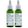 LASAPONARIA La Saponaria | Acido ialuronico multiplo peso molecolare, Siero viso antiage, Rimpolpante, Idratante e liftante, Siero antiage per eccellenza, 30ml (Confezione da 2)
