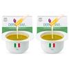 Dermawax 300 grammi Vaso di Cera Depilatoria a Caldo- Riscaldamento in microonde Con Spatula- Senza strisce Waxing- Ceretta Brasiliana- per uomo e donna (Confezione da 2)